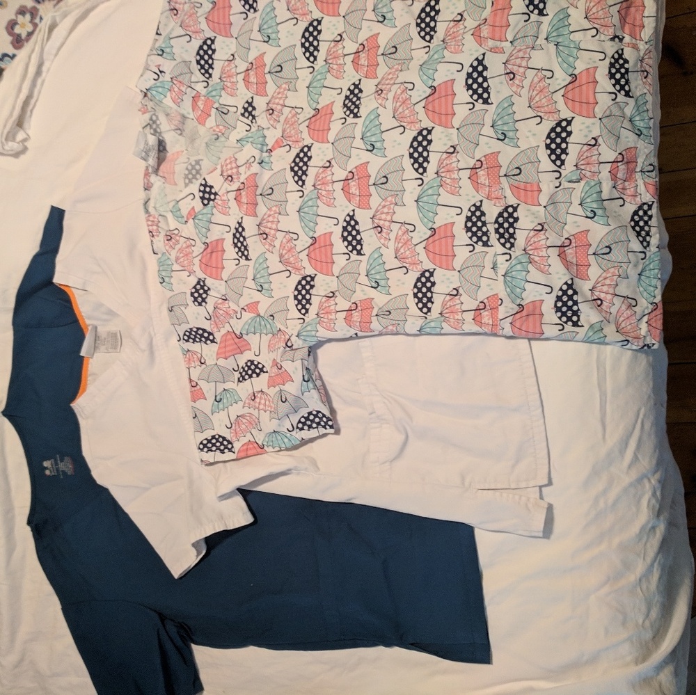 Lot of 3 scrub tops